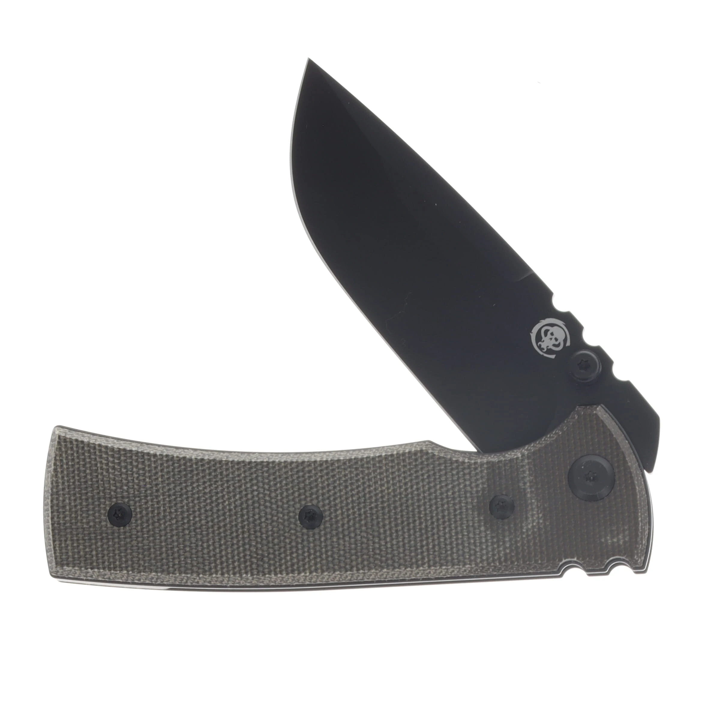 Chaves Redencion 229 Folder Green Micarta Handle Elmax Blackout Drop Point Blade CK-1A2-1C2A-4C1-2B View 3
