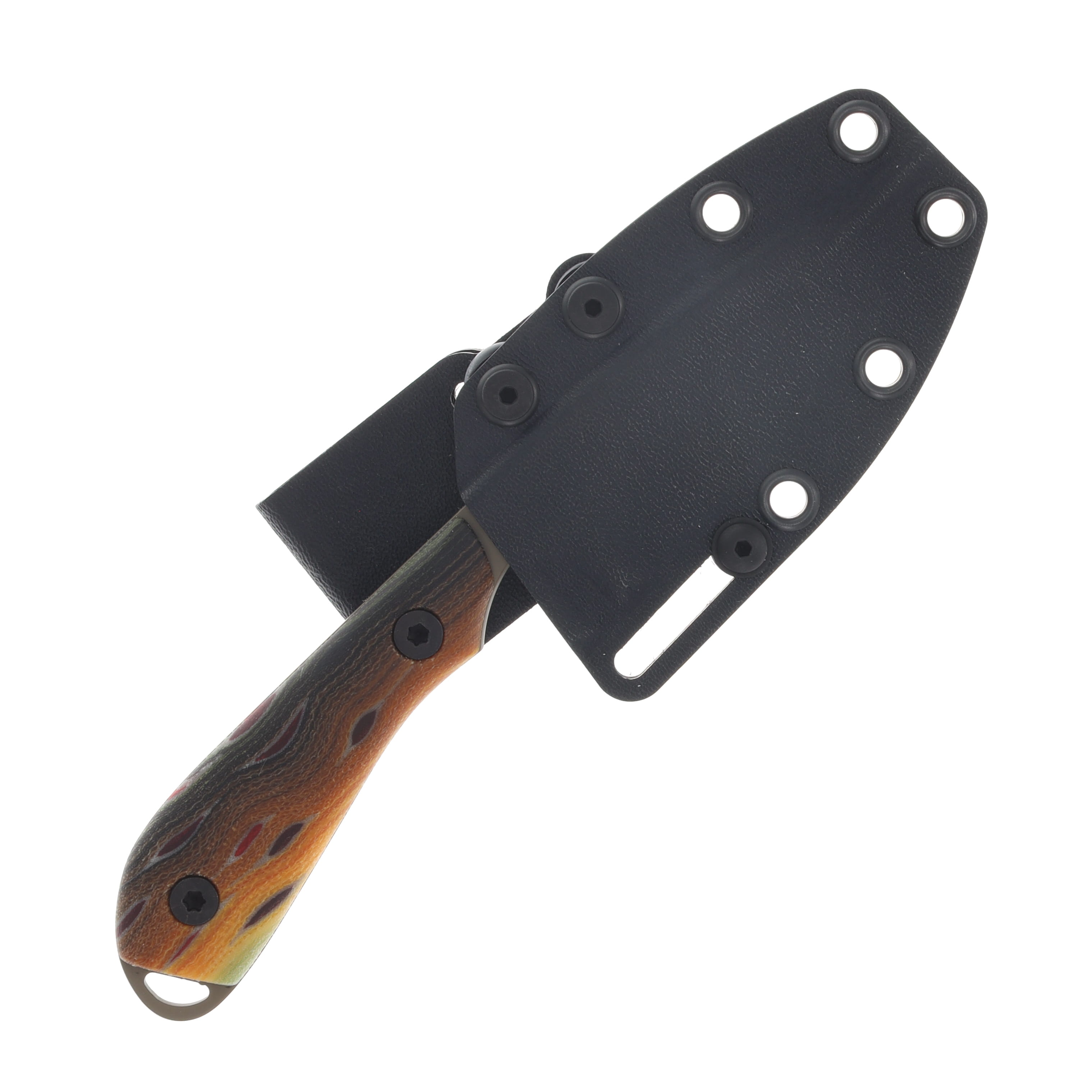 White River SMKW Exclusive Custom Model 1 Fixed Blade Knife FDE PVD S90V Brown Trout G-Carta WRM1-GCRTBT View 3