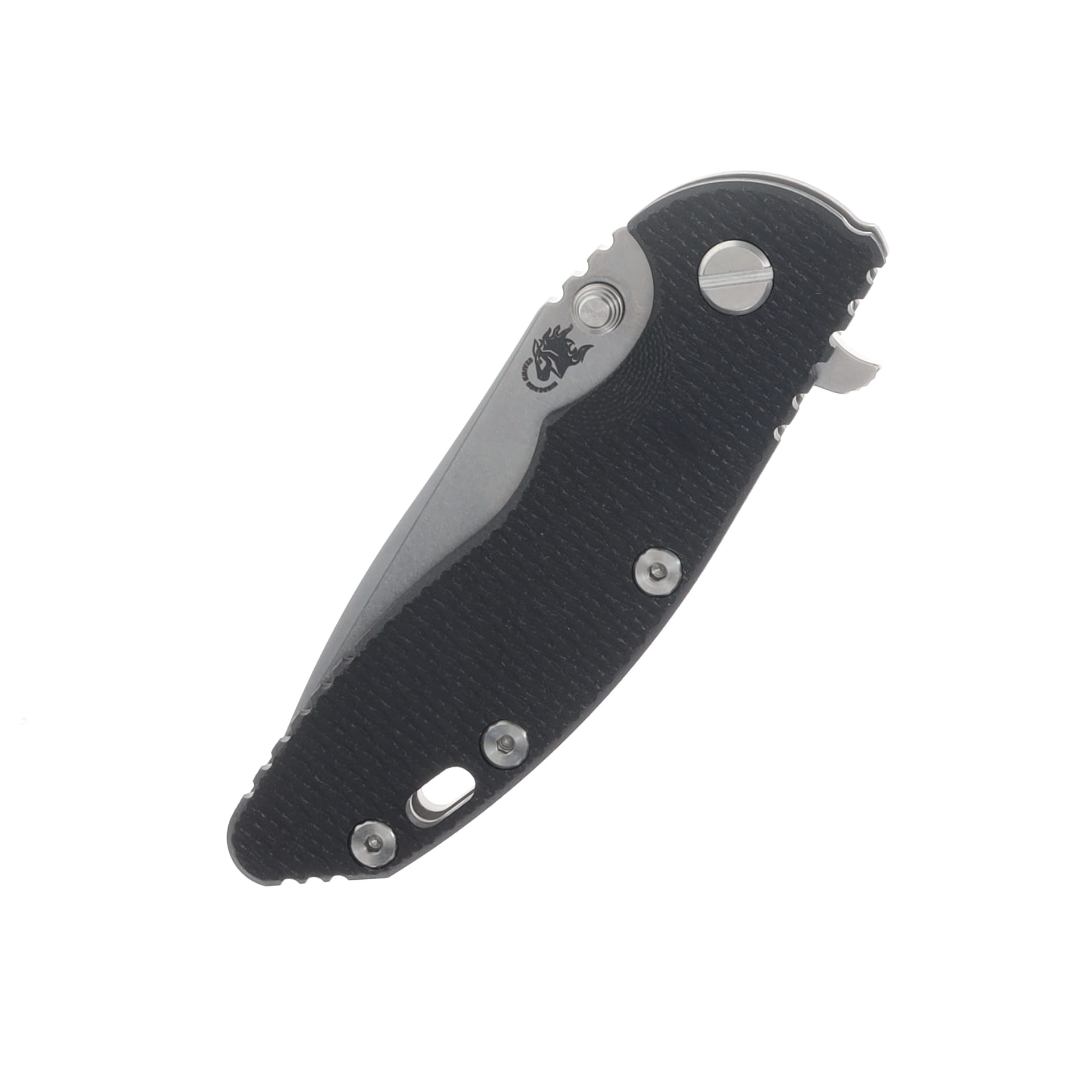 Hinderer XM-18 3.25 Flipper Folding Knife Magnacut Spanto/Black G-10 and Stonewash Working Finish Titanium KXM325SPANFWFSWBK View 5