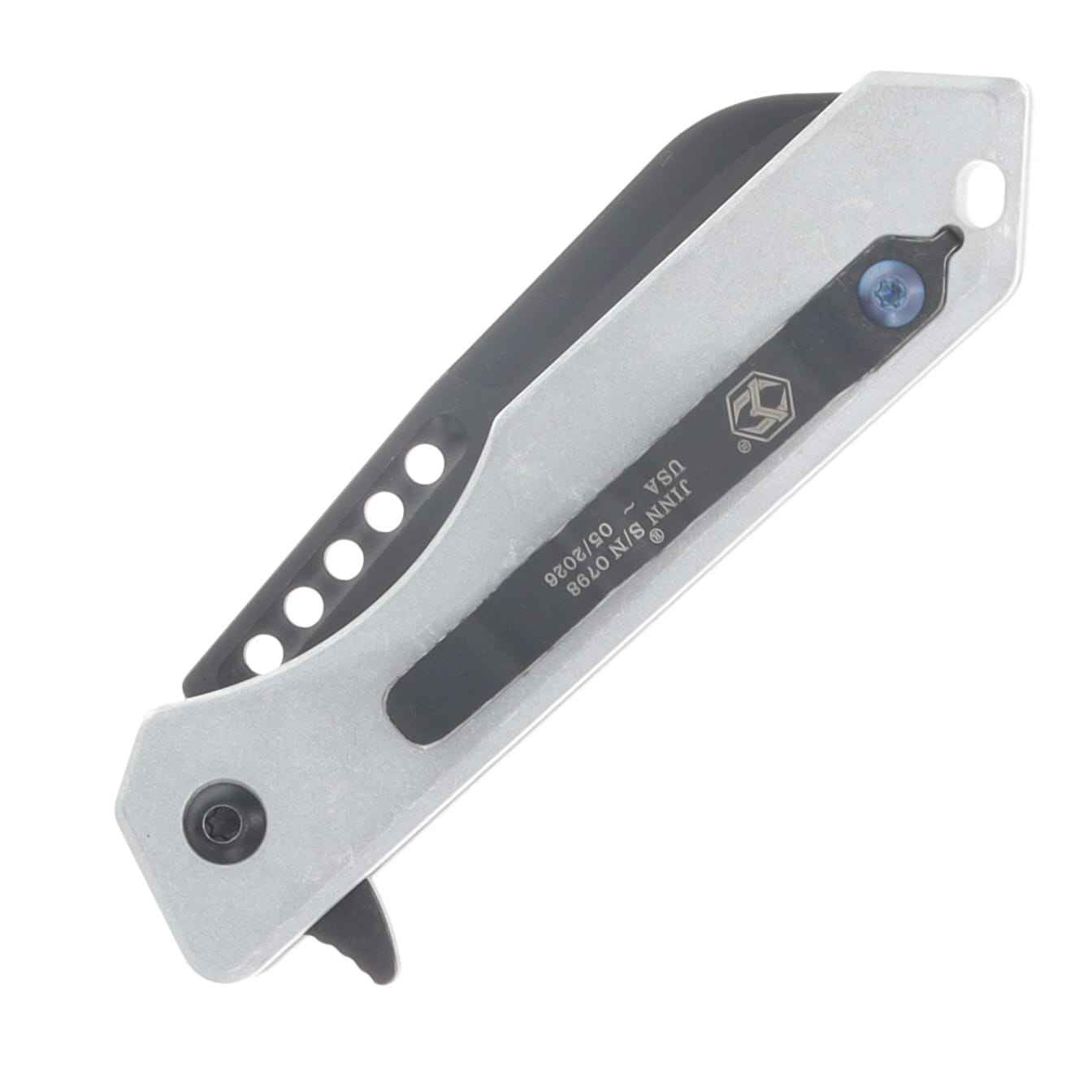 Heretic Jinn Slip Joint Folding Knife Battle Black Magnacut/Blizzardworn Chassis H213-8A-BLZ View 6