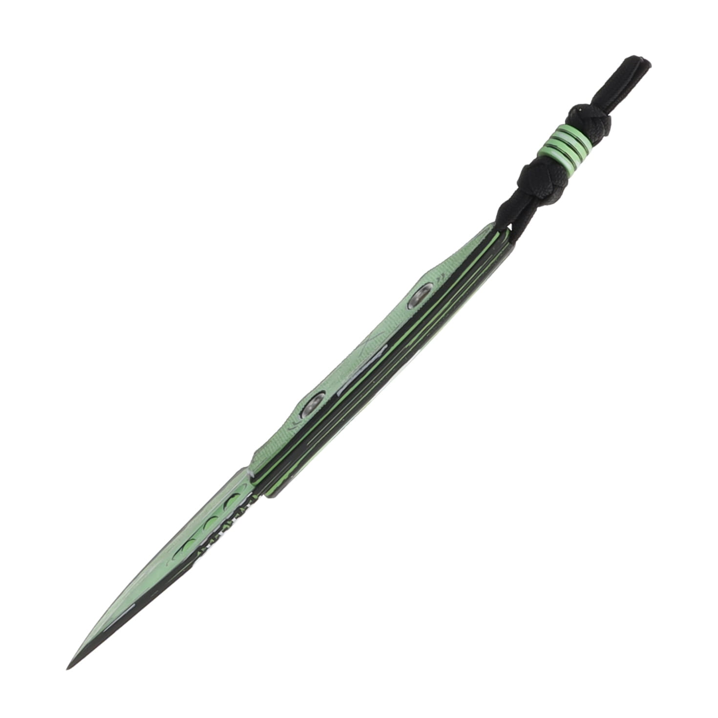 Heretic Kobold Fixed Blade Cel Shade Toxic Green with Matching Bead H065-CS-TX View 6