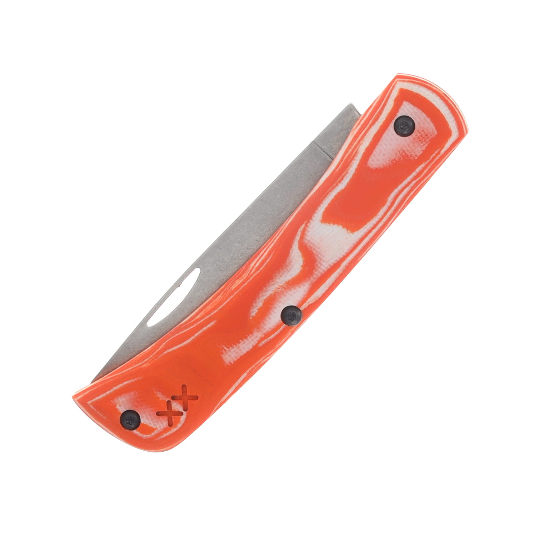 Case XX Crossroads XR Sod Buster Jr S35VN/Orange & White G-10 CA44743 View 5