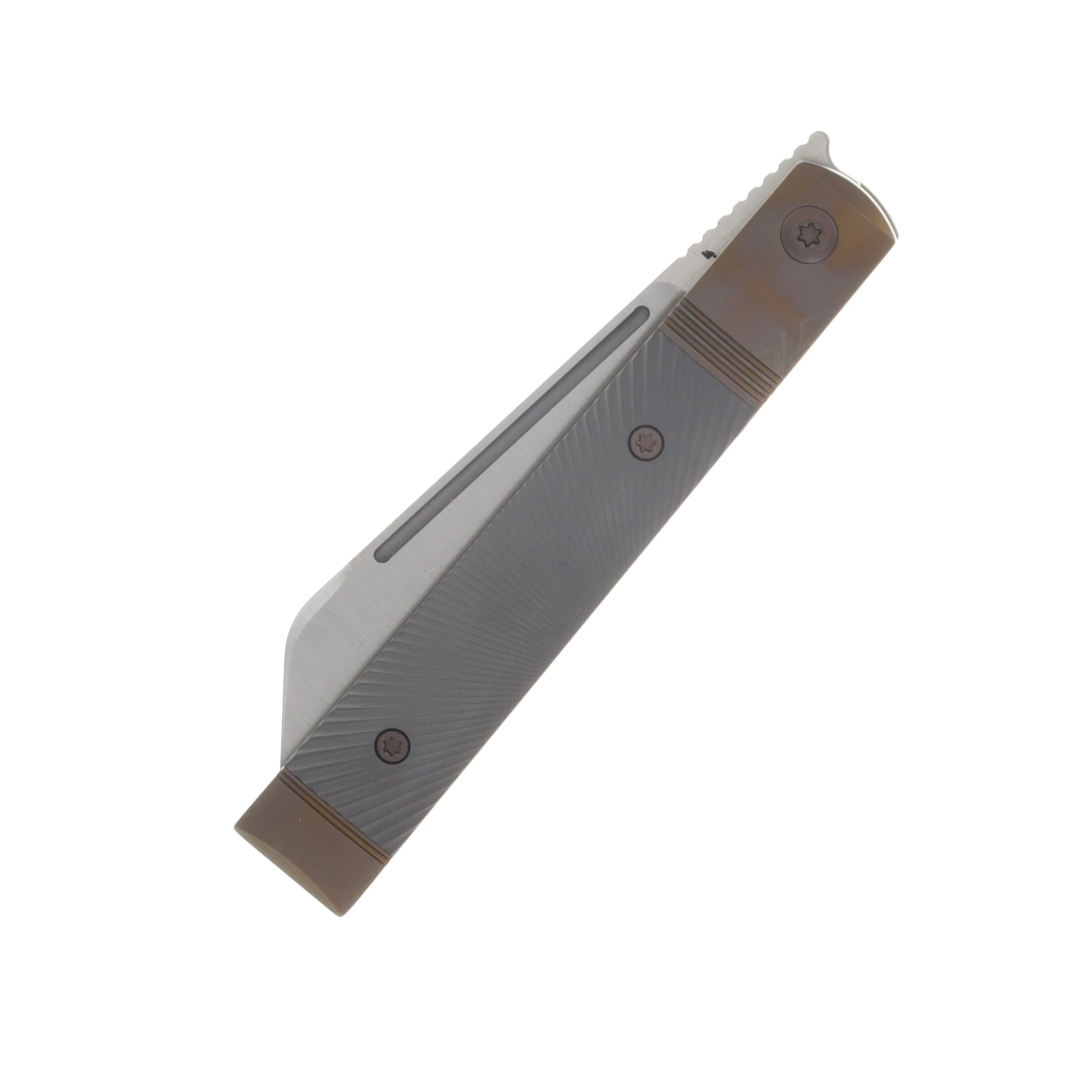 Jack Wolf Knives Feelbetter Jack Folder Titanium Starburst Handle S90V Blade FEELB-01-TI-STAR View 6