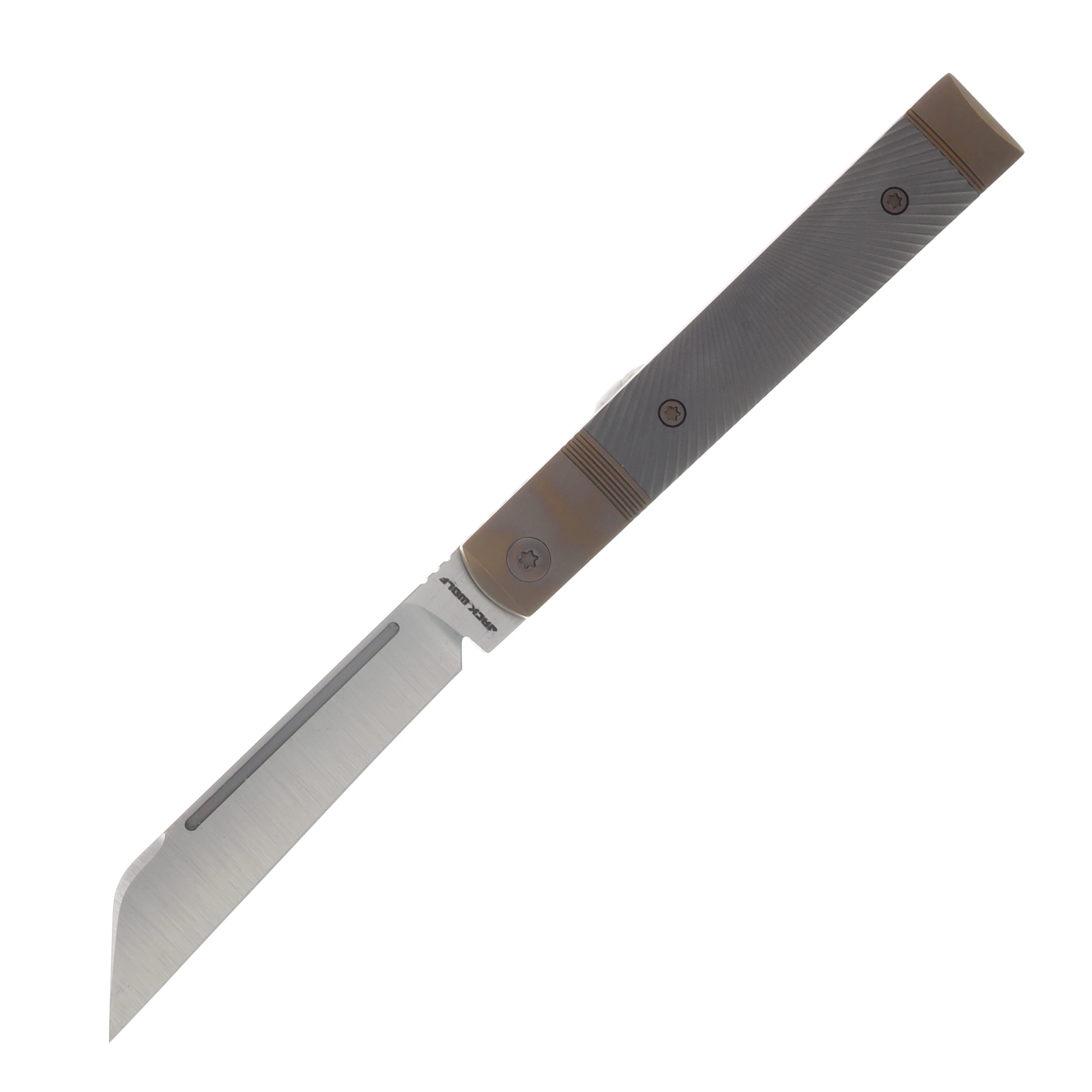 Jack Wolf Knives Feelbetter Jack Folder Titanium Starburst Handle S90V Blade FEELB-01-TI-STAR View 1