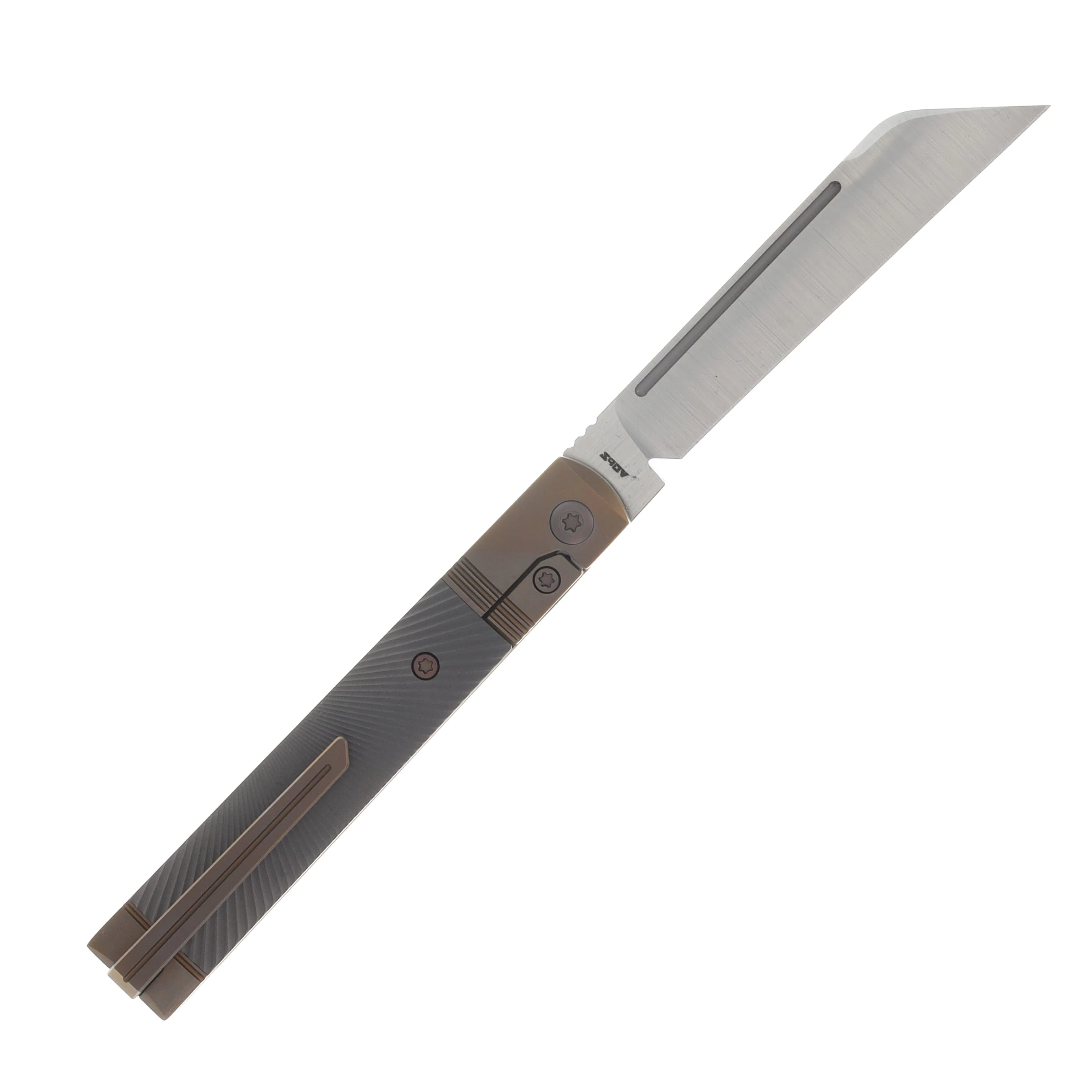 Jack Wolf Knives Feelbetter Jack Folder Titanium Starburst Handle S90V Blade FEELB-01-TI-STAR View 2