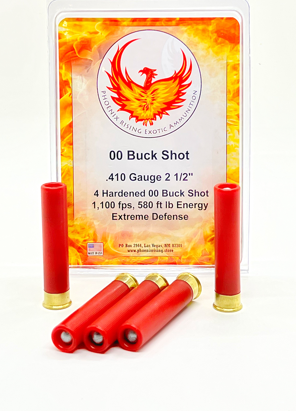 Phoenix Rising .410 Bore 2-1/2in 00 Buck 5Rd Hardened Alloy PR-.410 00 BUCK View 1
