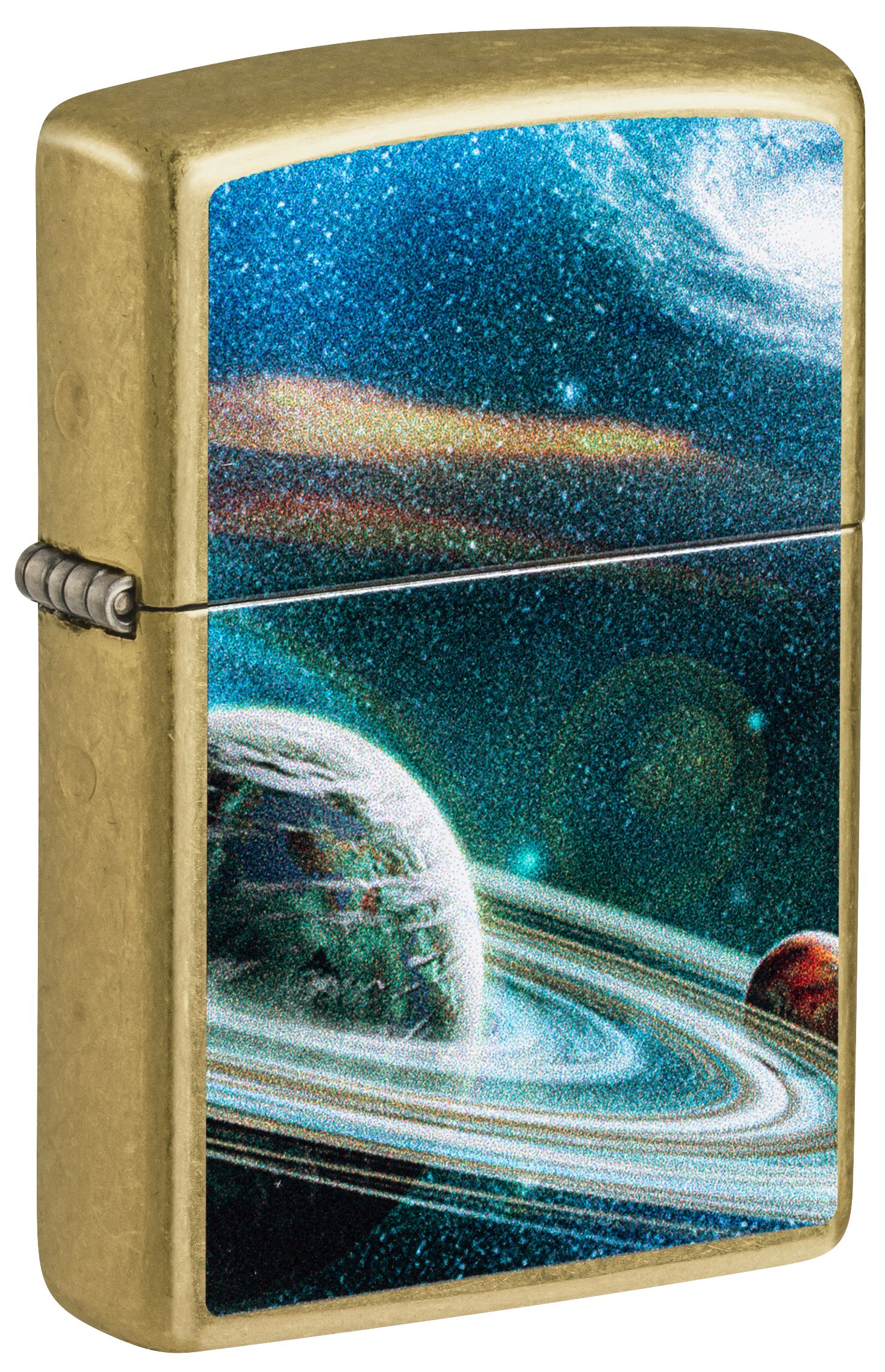 Zippo Space Planet Design Street Brass ZP47183 View 1