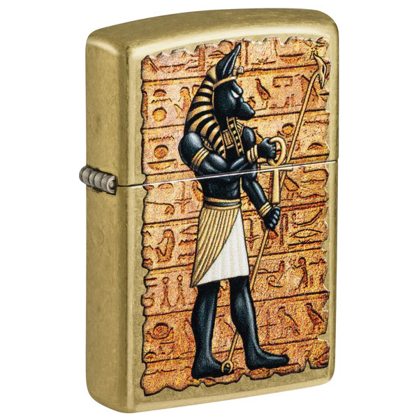 Zippo Guardian of Tombs Street Brass Design ZP47177 View 1