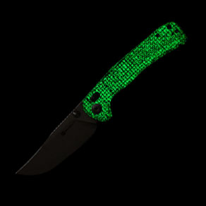 Sencut SMKW Exclusive Slybolt Folder Glow Brown Burlap Micarta Handle 9Cr18MoV Blade S25001A-3 View 2