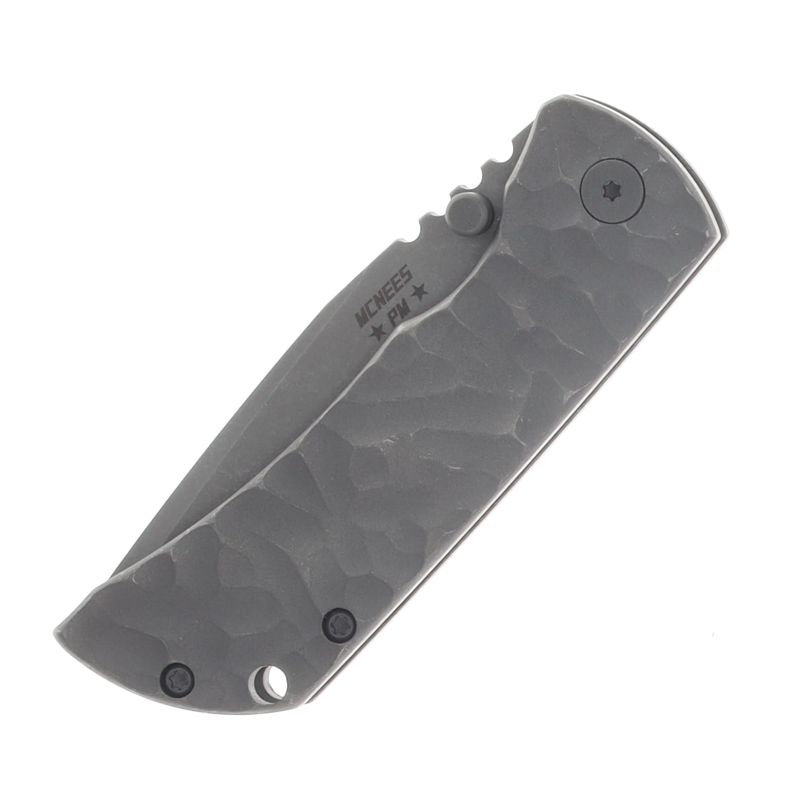 McNees PM Mac 2 3" Blade Stonewash Drop Point Magnacut Stonewash Atomic Rock with Stonewash Hardware MCN3DPSWATRK View 5
