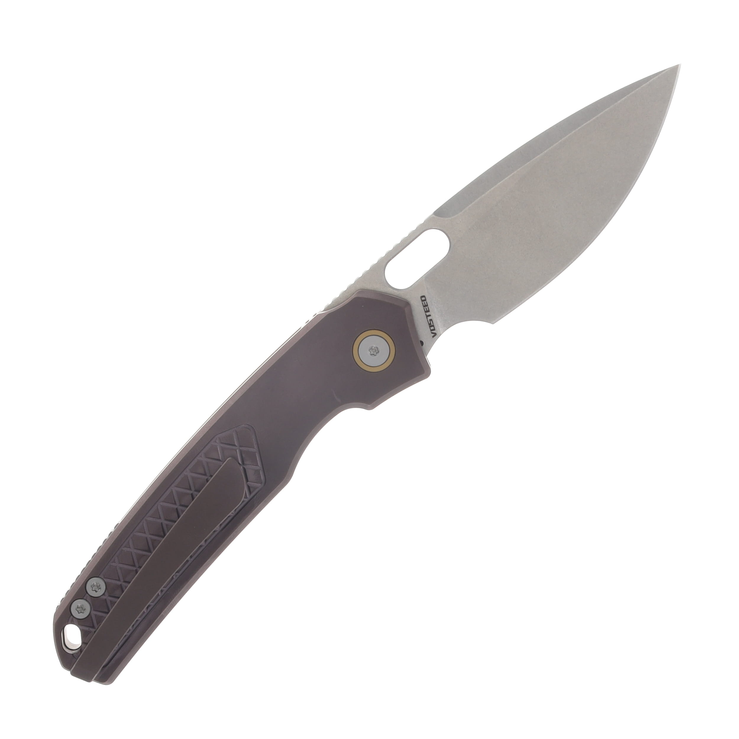 Vosteed Psyop Top Linerlock Folding Knife (SW Elmax Purple Ti) A2206 View 2