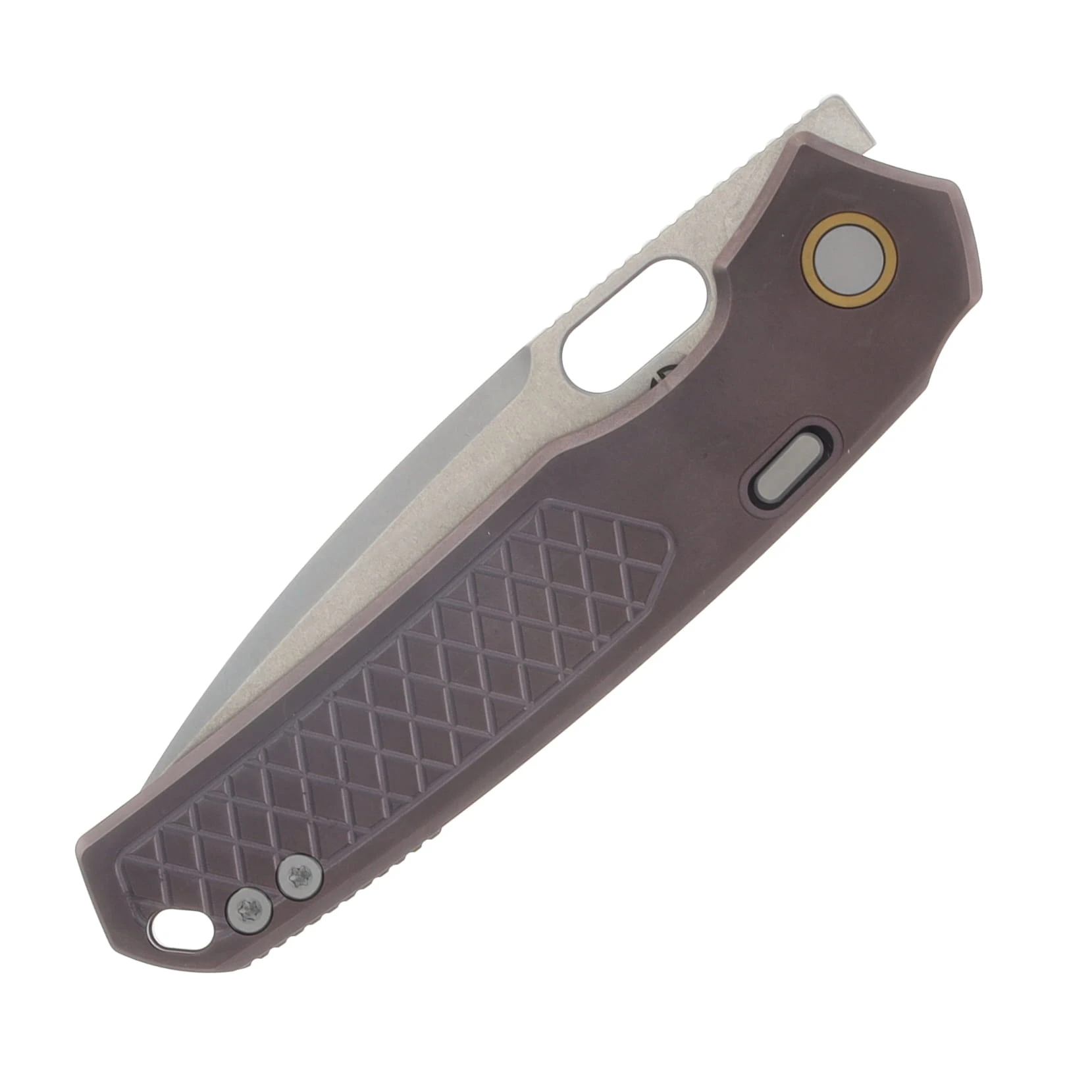 Vosteed Psyop Top Linerlock Folding Knife (SW Elmax Purple Ti) A2206 View 5