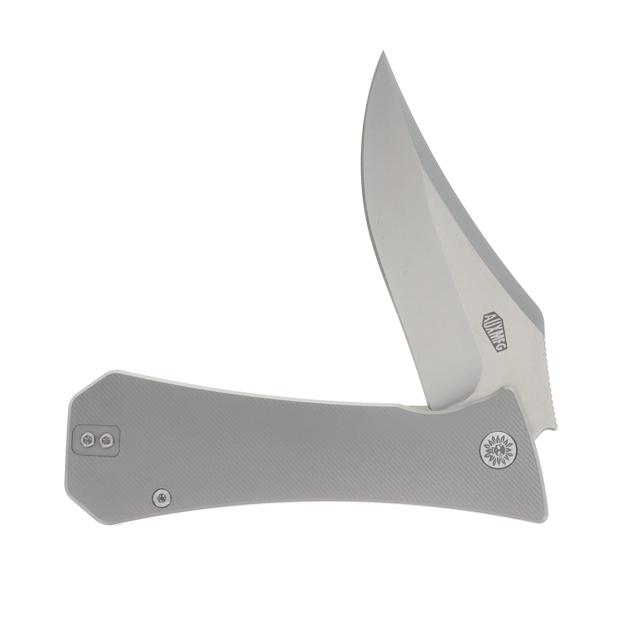 Auxiliary MFG. Pocket Bowie XL Frame Lock Folder Full Titanium 4in Blade-Production AUX006TIBWXL View 3