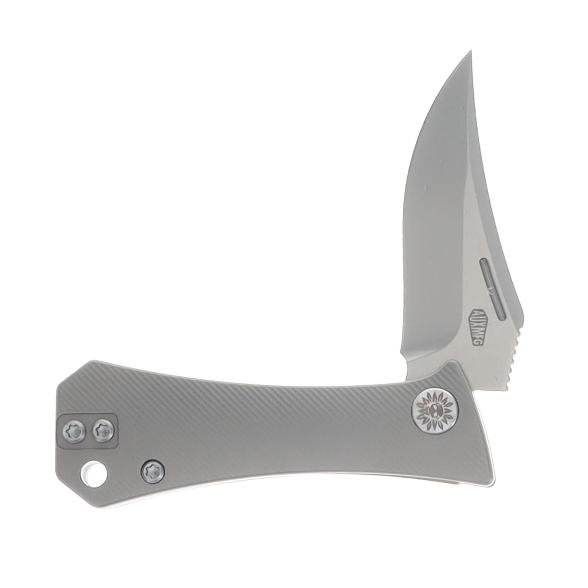 Auxiliary MFG. Pocket Bowie Slipjoint Folder Full Titanium - Production AUX007BWSL View 3