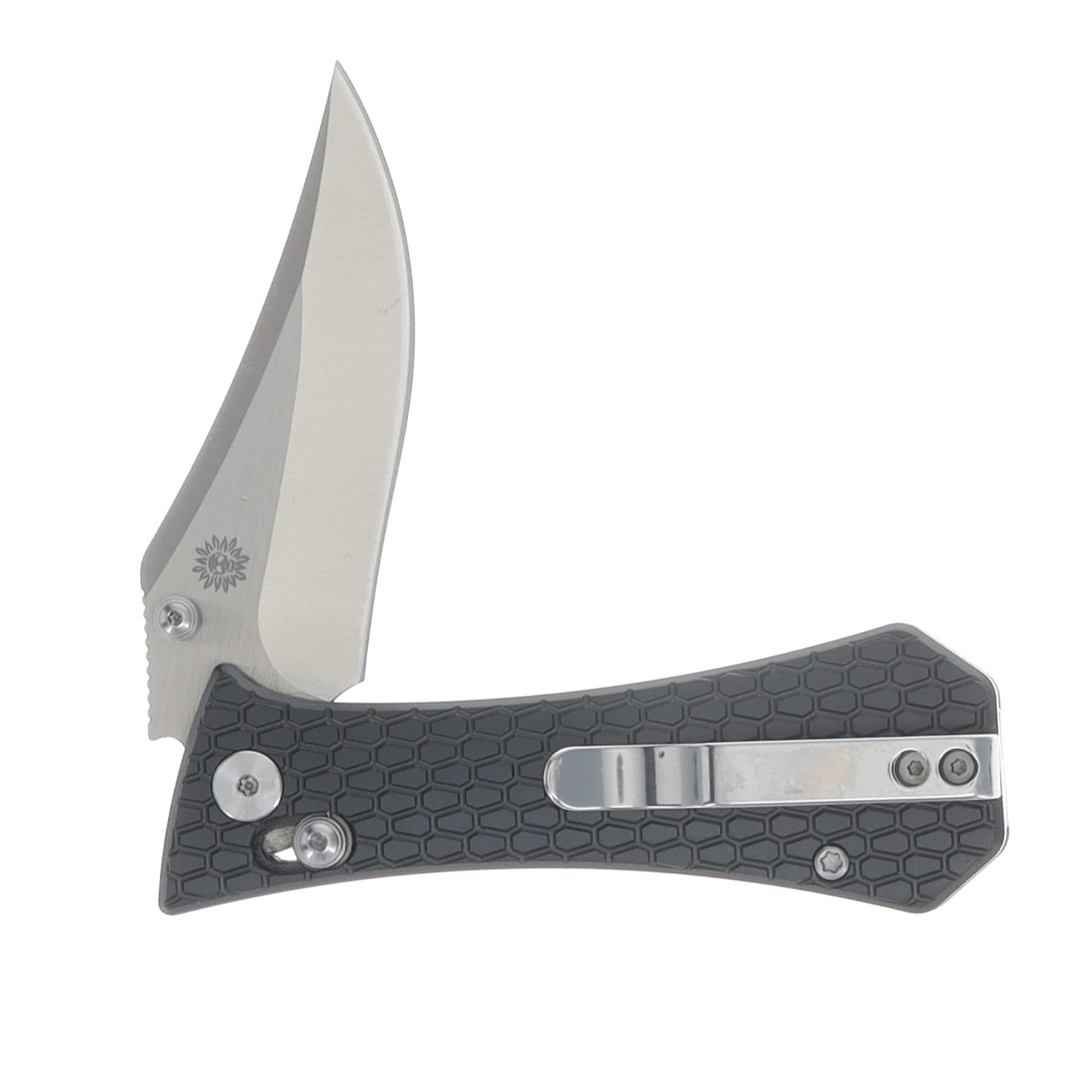 Auxiliary Manufacturing Pocket Bowie Crossbar Folder Grey Aluminum - Production AUX009GRY View 4
