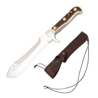 Puma White Hunter Fixed Blade 4116 German Stainless Steel Blade Stag Handle PG116375 View 1