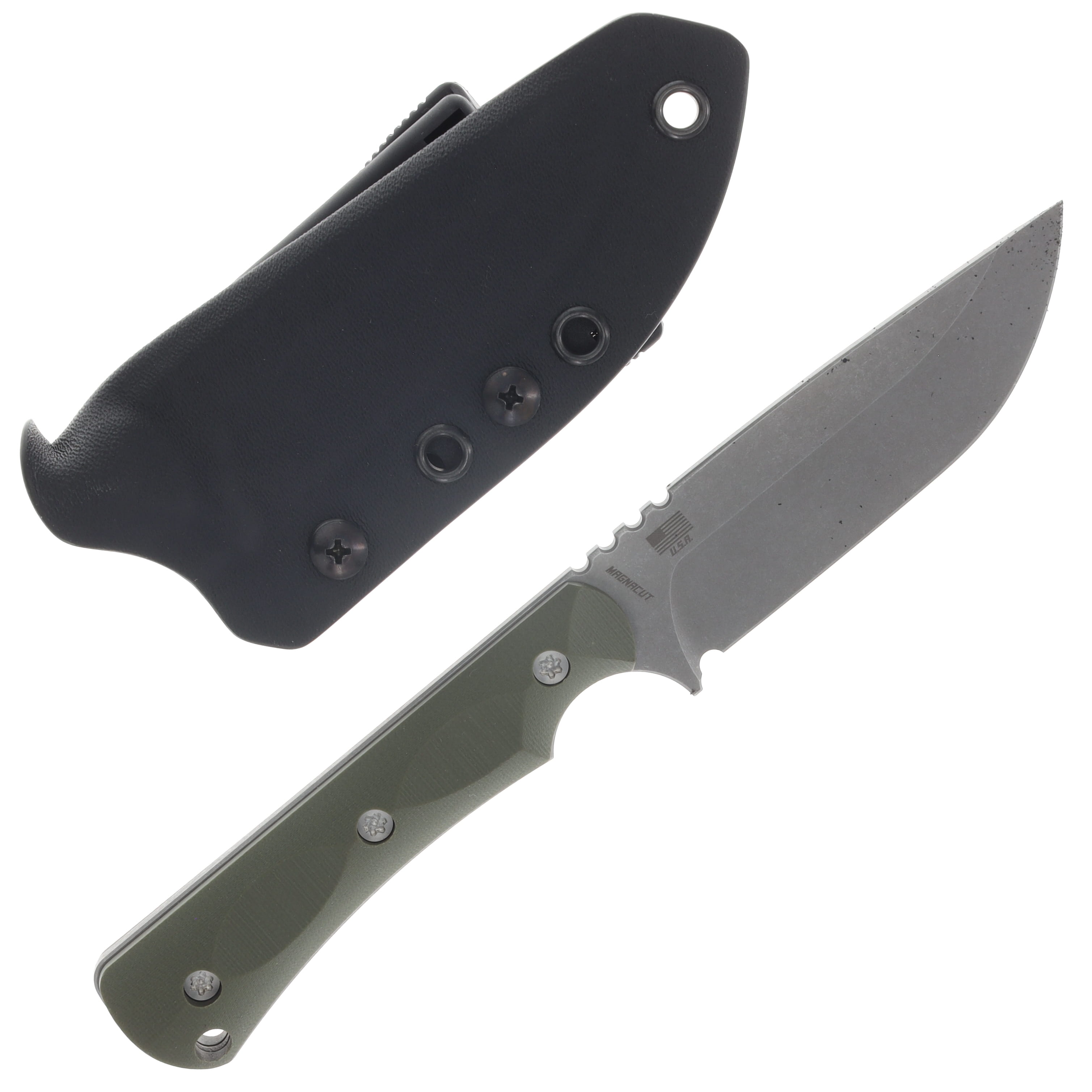 McNees Ridge Runner Fixed Blade Knife Stonewash Atomic Magnacut/OD Green MACNPMRDGRNNRFSWODG10 View 1