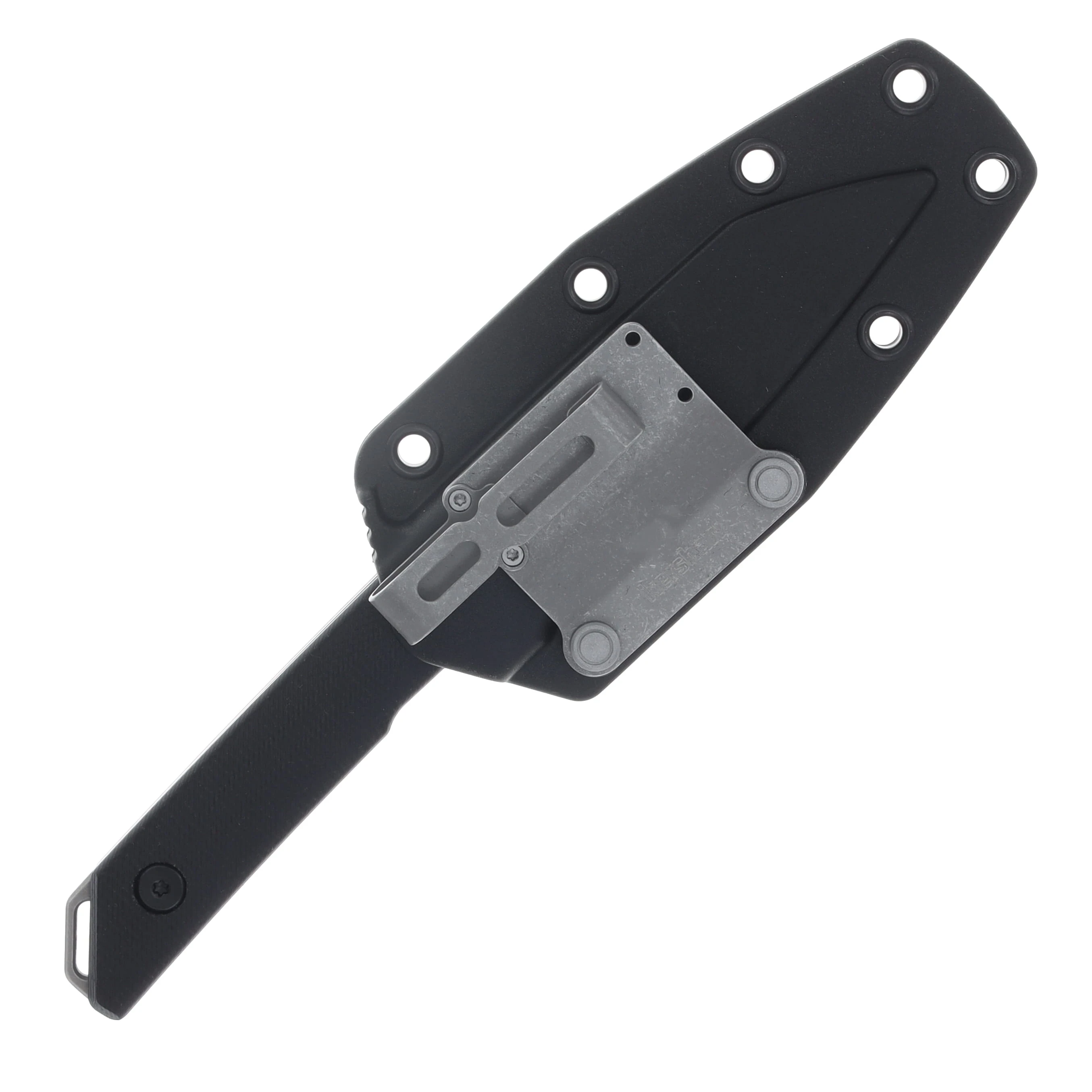 Kershaw Mini Iridium Fixed Knife Black Linen Micarta Handle D2 Blade KS1051 View 6