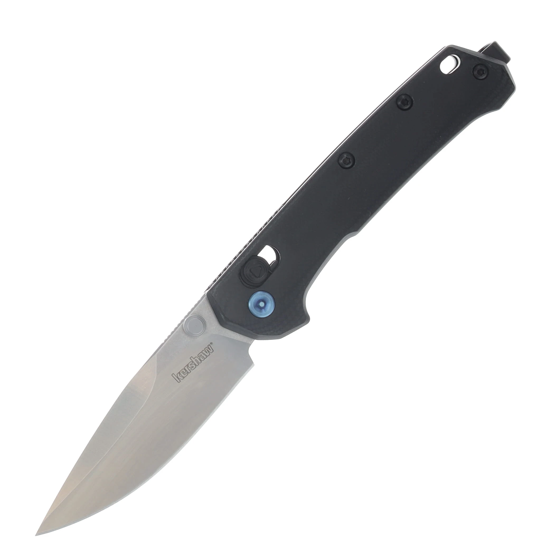Kershaw Celestion Folding Knife Polished Black G-10 Handle Satin D2 Blade KS2057 View 1