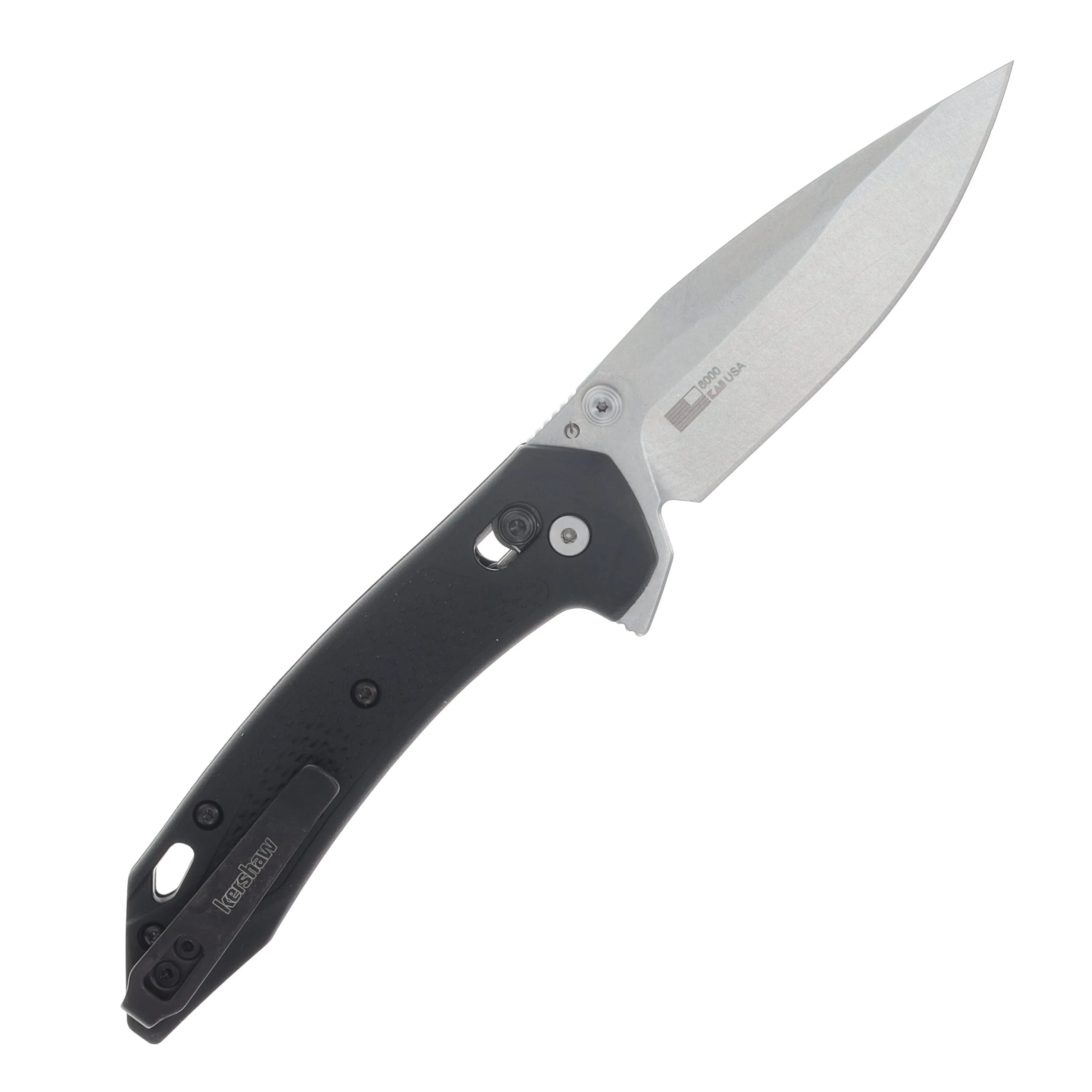 Kershaw Bonneville Folder Black GFN Handle Stonewashed 14C28N Blade KS6000 View 2
