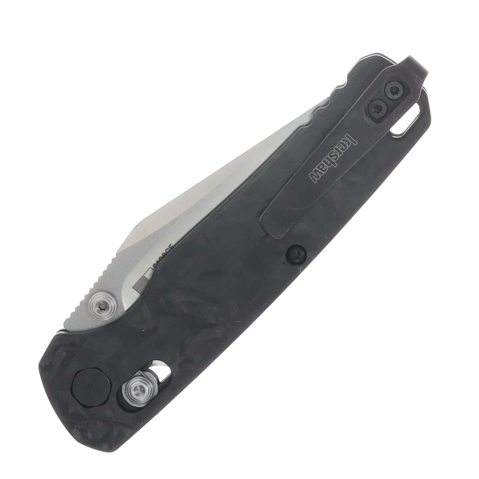 Kershaw Bel Air Folding Knife Carbon Fiber Handle Satin Magnacut Clip Point Blade KS6106CF View 6