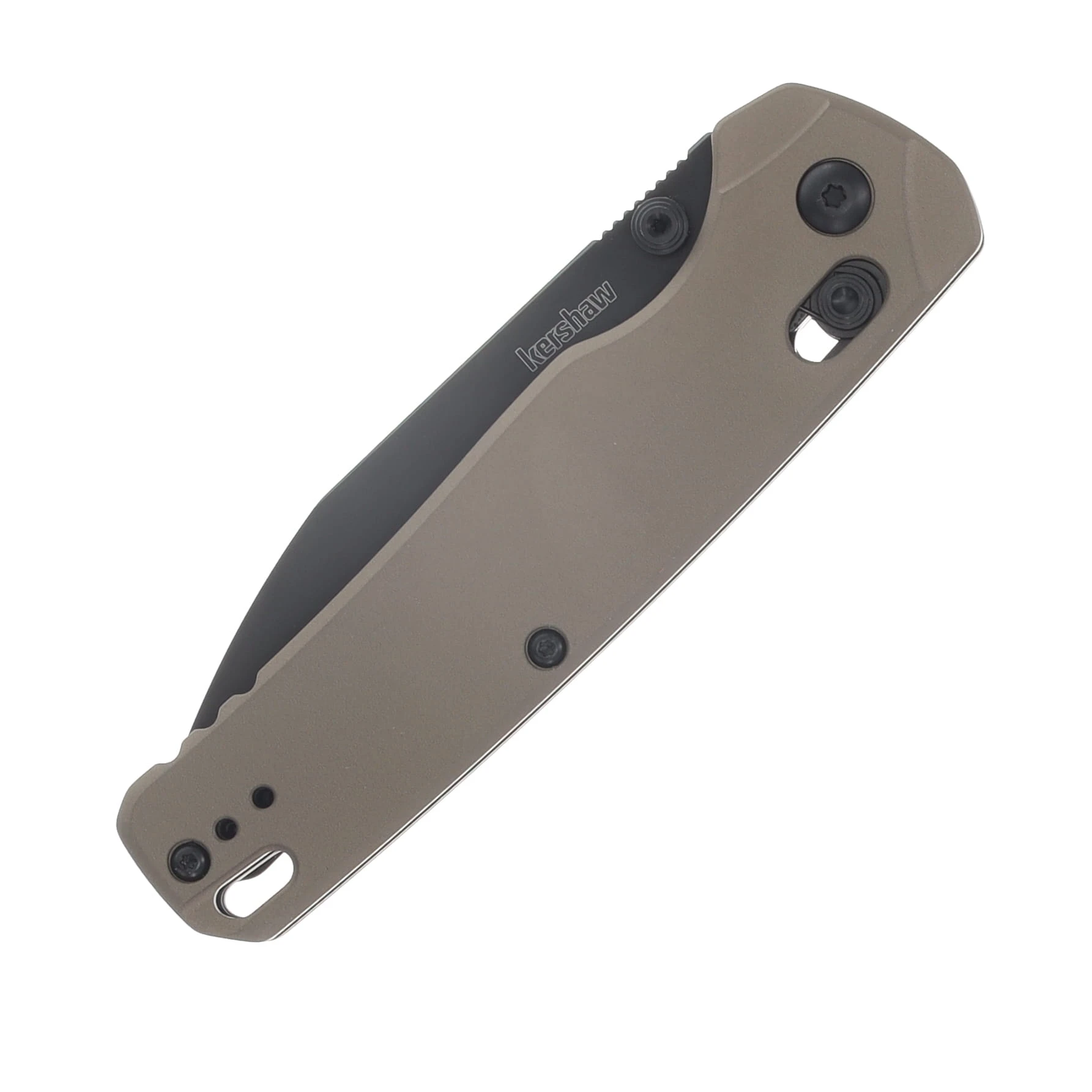 Kershaw Bel Air XL Folder 6061-T6 FDE Aluminum Handle Black PVD M4 Blade  KS6110FDE View 5