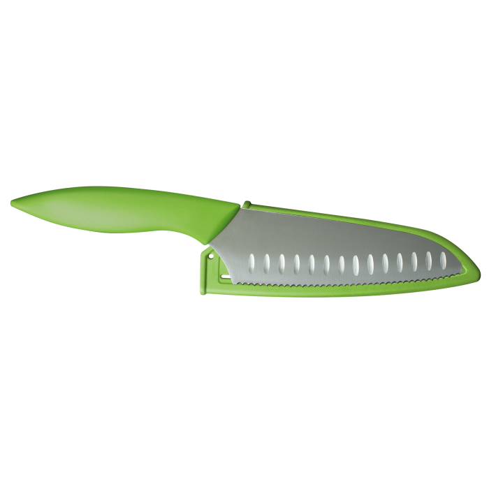 KAI My First Knife 5.25in Beginner Trainer Knife with Sheath (Green) AB5090 View 1