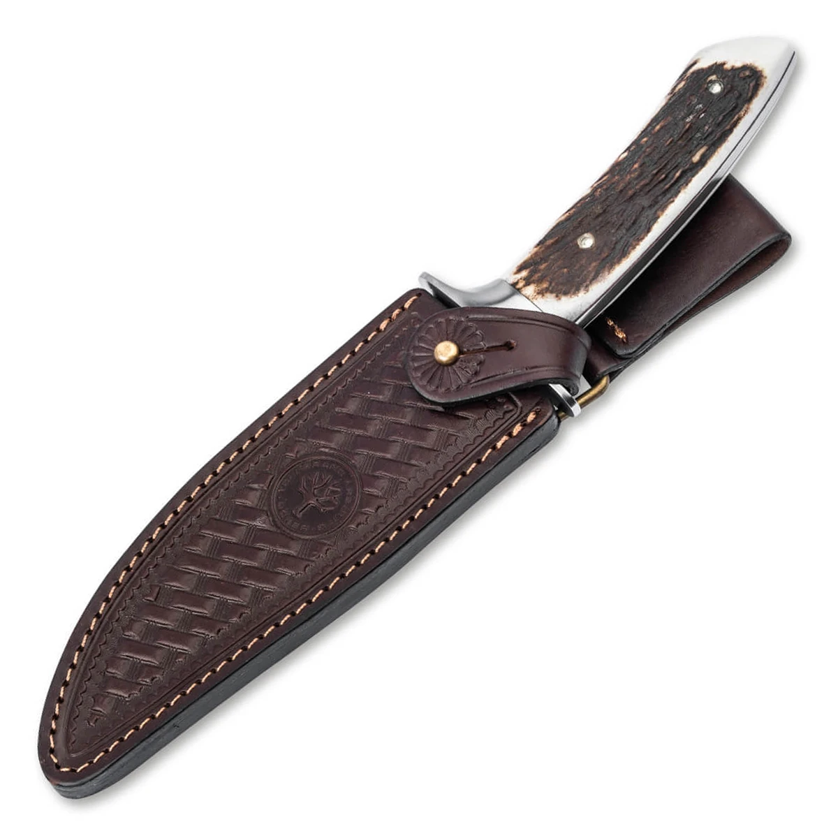 Boker Arbolito Torito HX Fixed Blade Knife W/Sheath Stag Handle BK02BA593HX View 2