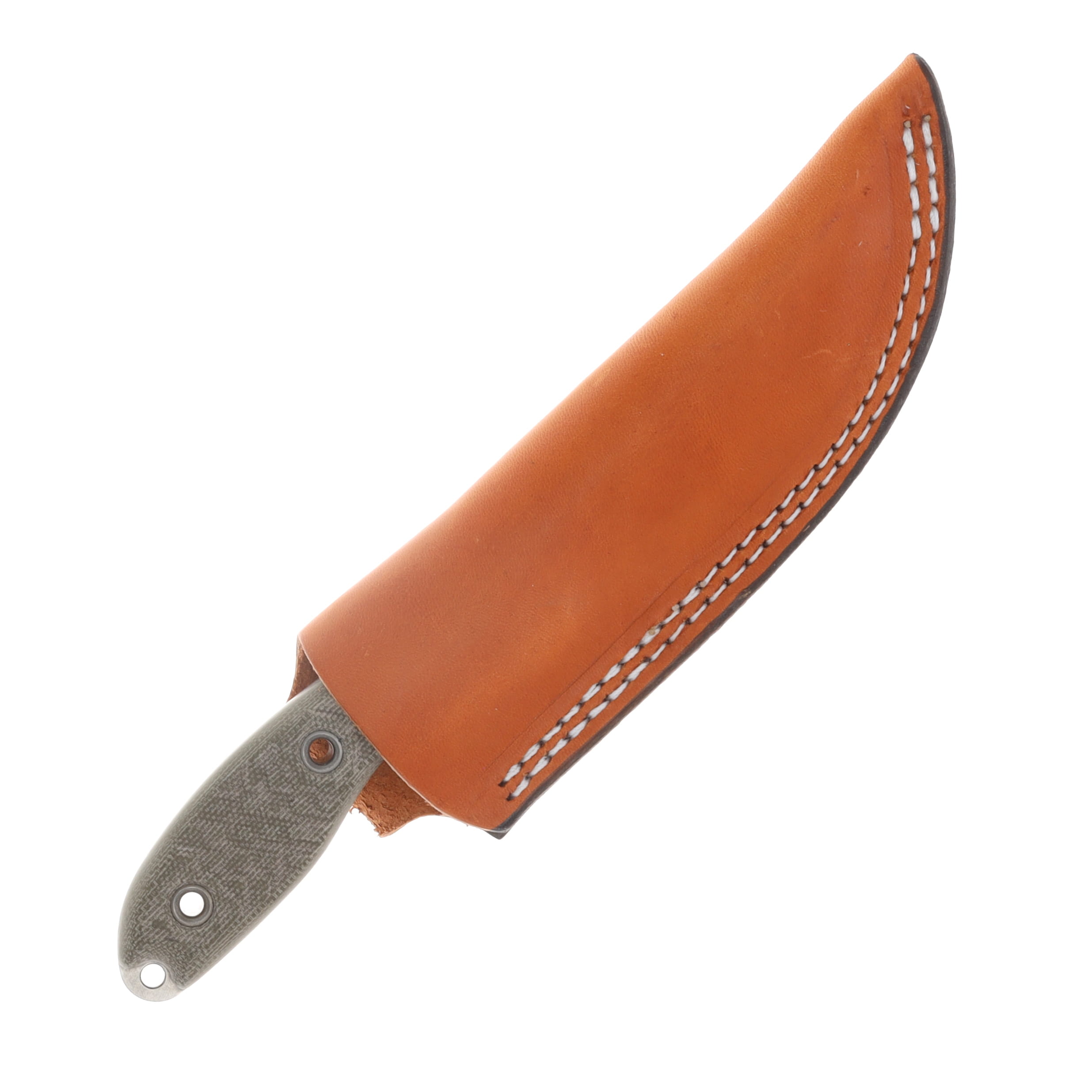 Busse Rapid Deployment Crab Spear Fixed Blade OD Green Canvas Micarta Handle 51326C View 3