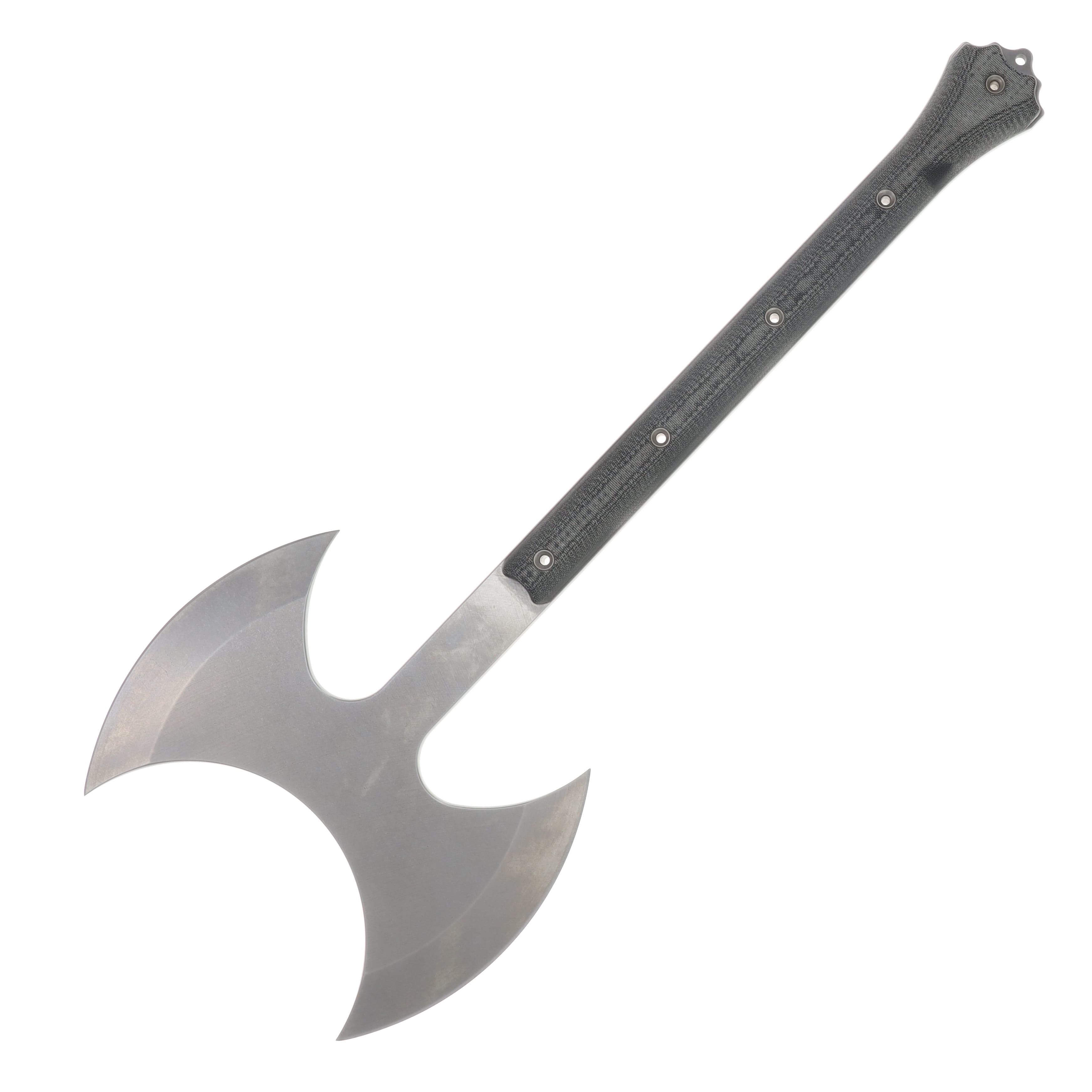 Busse Rapid Deployment Viking Double Headed Axe Gray Micarta Handle 43026G View 1