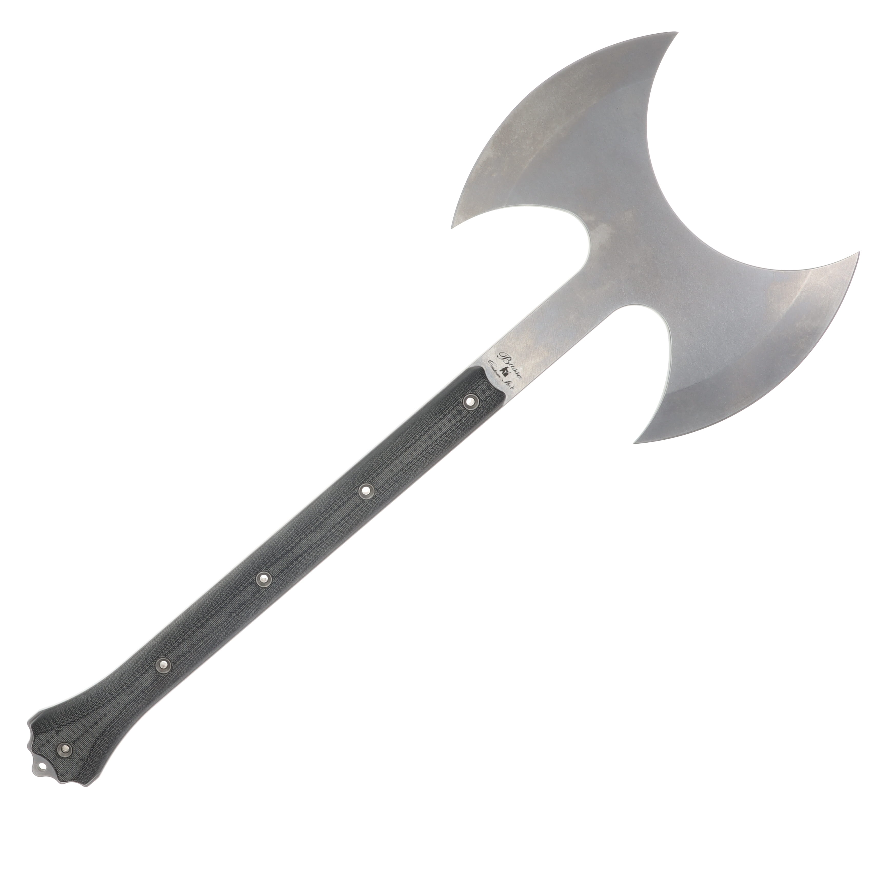 Busse Rapid Deployment Viking Double Headed Axe Gray Micarta Handle 43026G View 2