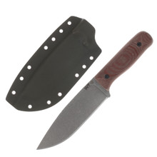 Work Tuff Gear Mt. Laguna Fixed Knife Black G-10 Handle W/Red