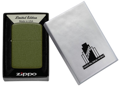 Zippo Founders Day 2026 Limited Edition Green Crackle Lighter