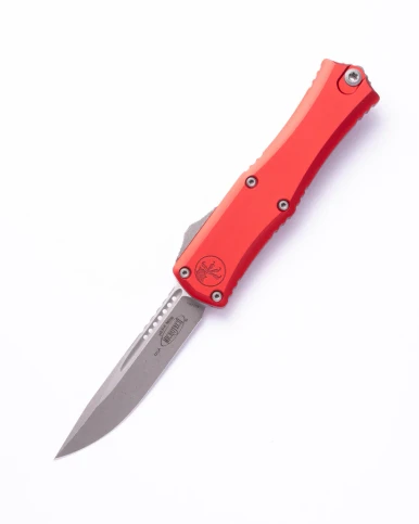 Microtech Hera II Mini OTF Auto S/E Stonewashed Standard Red 6ALV4