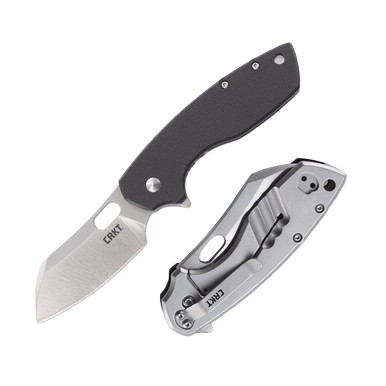 CRKT Pilar Large Folding Knife 2.67 Inch Plain Satin Sheepsfoot