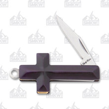 Rough Ryder Purple Smooth Bone Pendant Knife RR1581