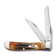Case XX 6.5 BoneStag Mini Trapper Folding Knife CA65305