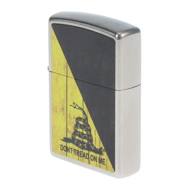 Zippo Lighter Gadsden Flag Street Chrome