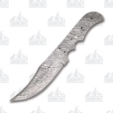 HHH Crafted Knives 4.5&quot; Damascus Clip Point Blade Blank