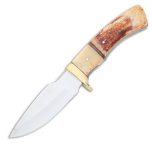 Burned Bone Hunter Fixed Blade Knife