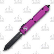 Microtech Ultratech Spartan Out-The-Front Automatic Knife (D/E Black | Violet)