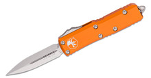 Microtech UTX-85 Out-The-Front Automatic Knife (D/E Satin | Orange)