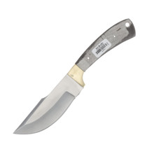 Damascus Mini Wide Belly Skinner Blade Blank BL156D - Smoky