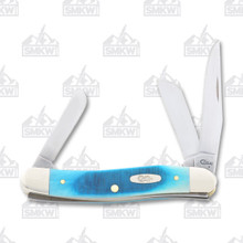 Case Caribbean Blue Bone Medium Stockman Folding Knife