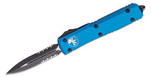 Microtech Ultratech Out-the-Front Automatic Knife  (D/E Black P/S | Blue)