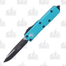 Microtech UTX-85 S/E OTF Black Automatic Turquoise Standard Knife AUMT2311TQ
