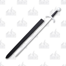 Szco Supplies Wood Handle Cavalry Saber - 40 Inch Carbon Steel Sword With Brass Guard & Steel Scabbard
