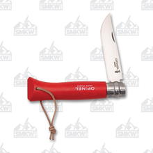 Opinel No. 08 Colorama Red Stainless Steel Folding Knife