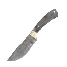 Damascus Skinner Knife Blade Blank - 4.75in Full Tang for DIY Making BL096