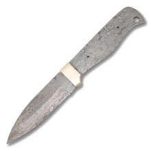 4.25 Inch Bushcraft Damascus Blade Blank Full Tang for Custom Knives BL125D